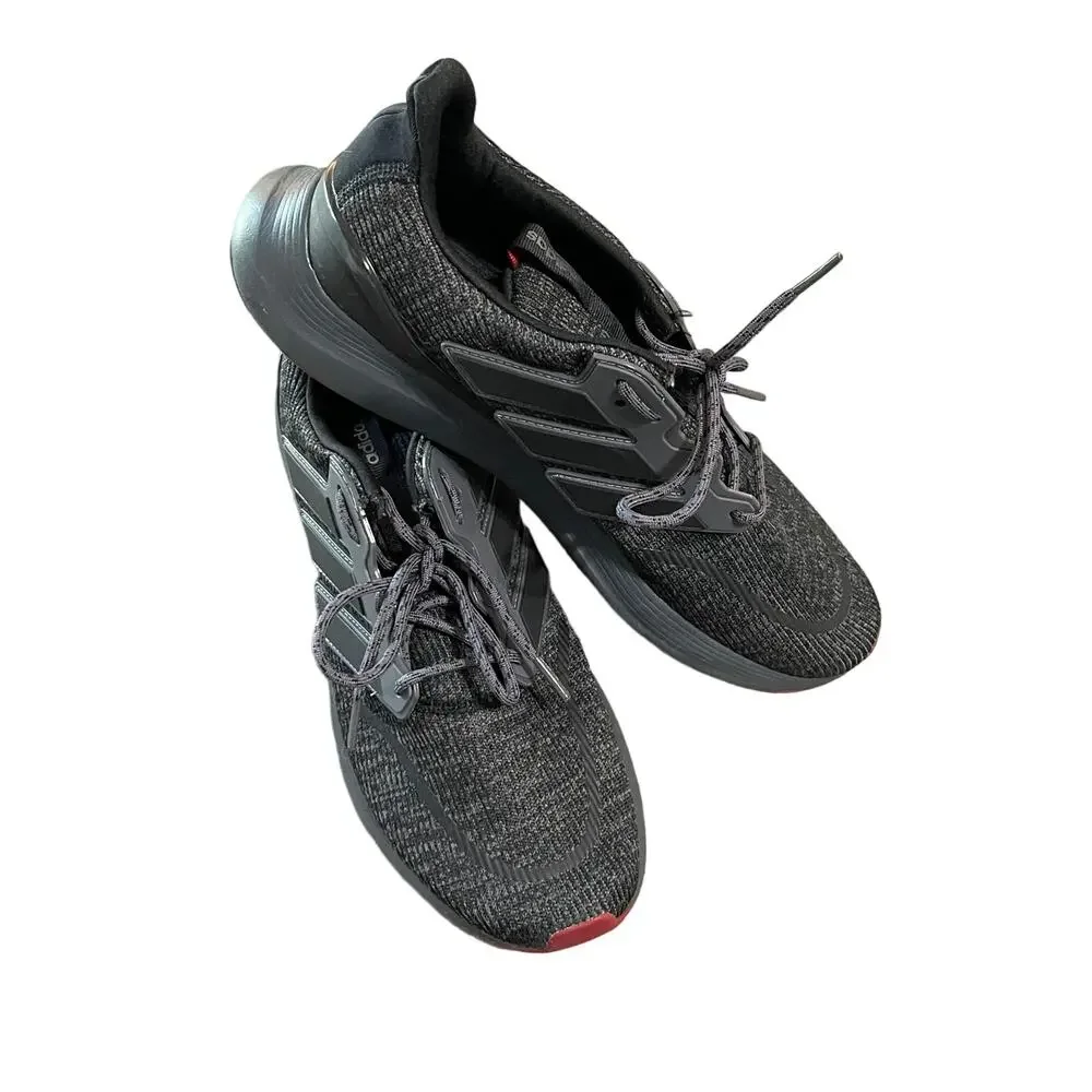 Adidas Cloudfoam Comfort Men Sneakers Size 11 Grey Black Causal Athletic Walking - Picture 2 of 7